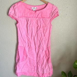 Vineyard Vines Pink Linen Shift Mini Dress, Size S